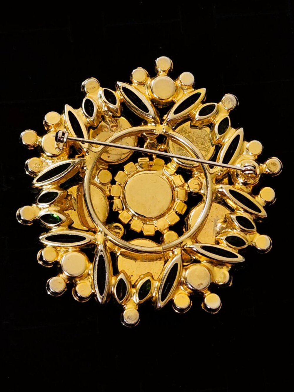 RARE Vintage Juliana D&E Watermelon Rivoli Large Statement Brooch - Picture 5 of 9